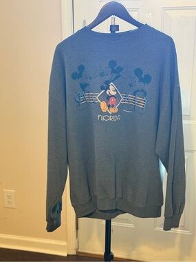 Disney Crewneck Sweatshirt with Mickey Florida Graphic - Blue